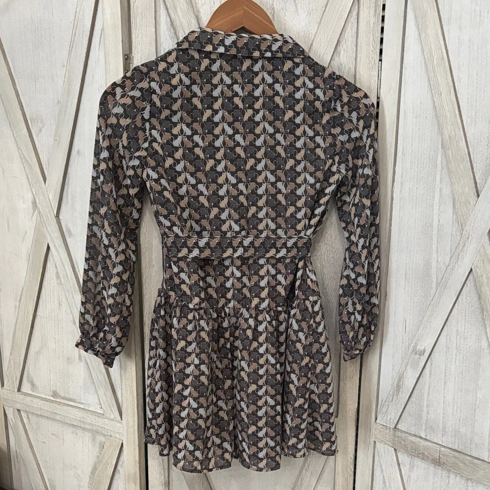 Kitty Cat Patterned Dress